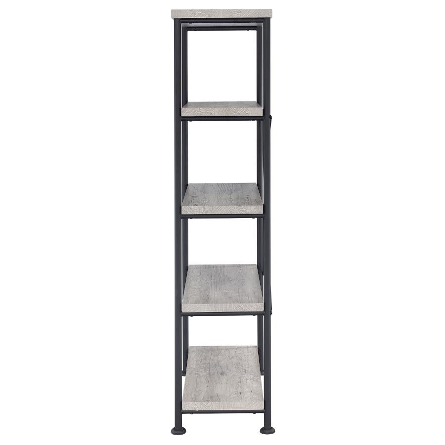 Analiese Grey Driftwood Bookcase by Coaster