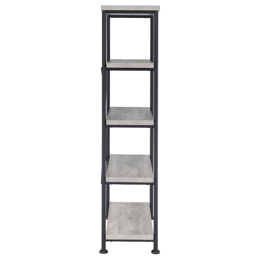 Analiese Grey Driftwood Bookcase by Coaster