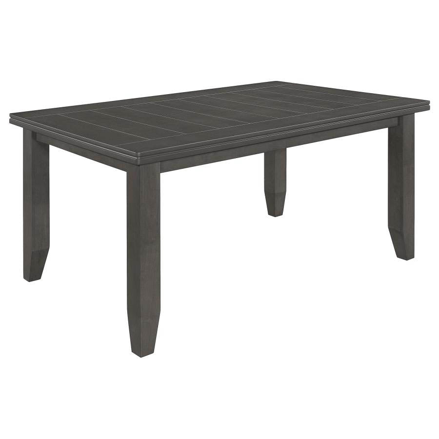 Dalila Dark Grey Dining Set (table and 4 chairs) by Coaster