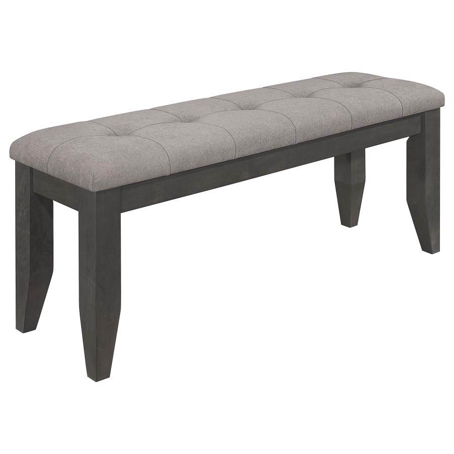 Dalila Dark Grey Padded Cushion Bench by Coaster