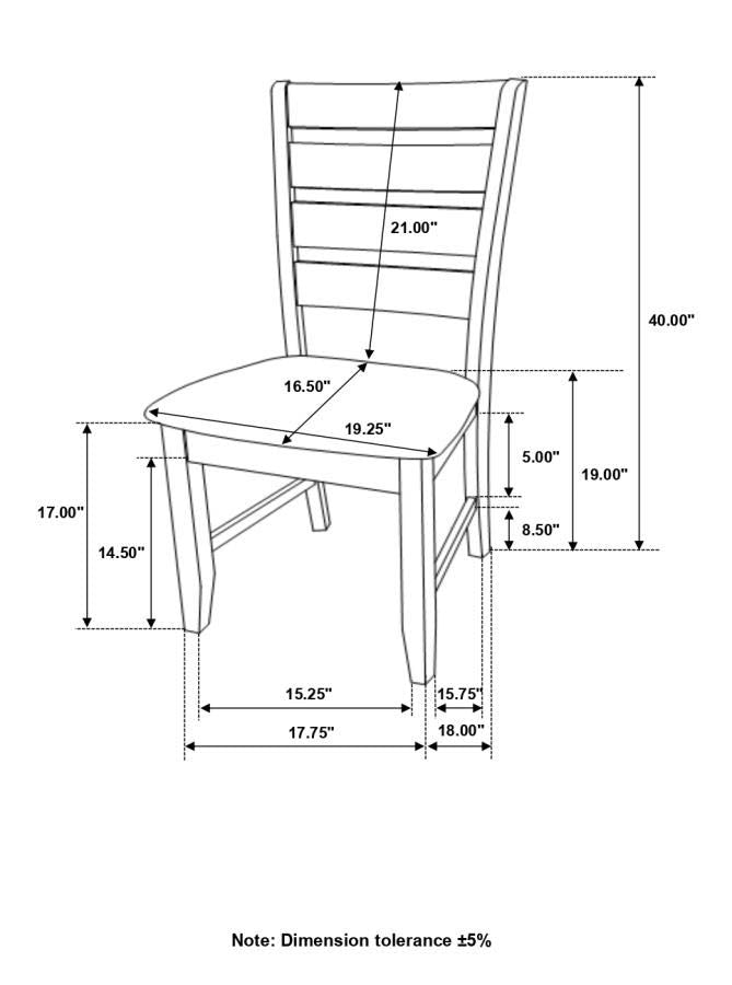 Dalila Dark Grey Dining Set (table and 4 chairs) by Coaster