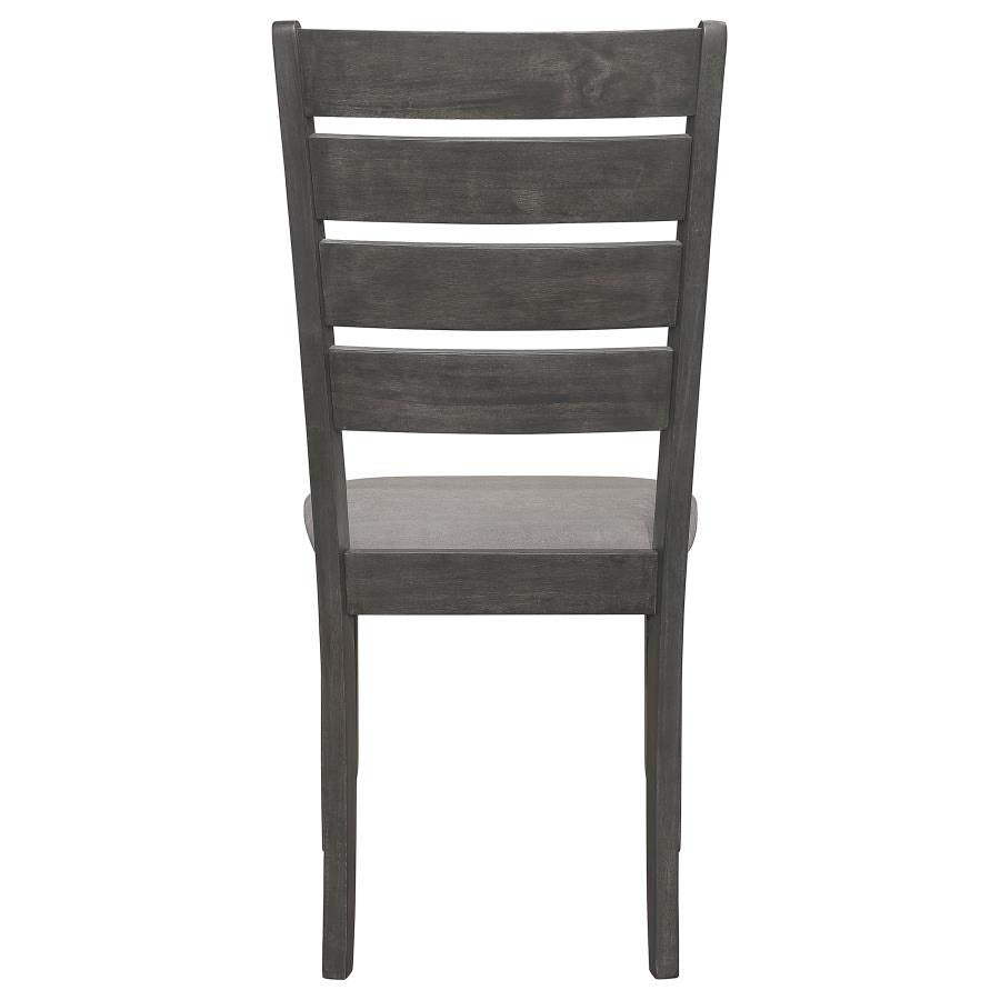 Dalila Dark Grey Dining Chairs (includes 2 chairs) by Coaster