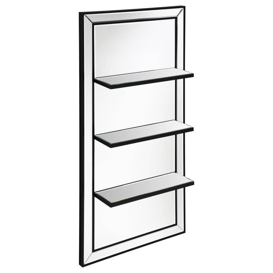 Oriel 3-Shelf Wall Mirror by Coaster