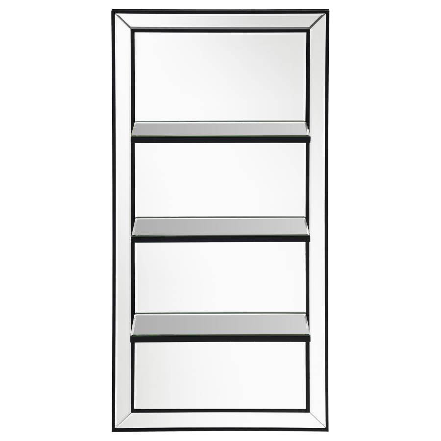 Oriel 3-Shelf Wall Mirror by Coaster