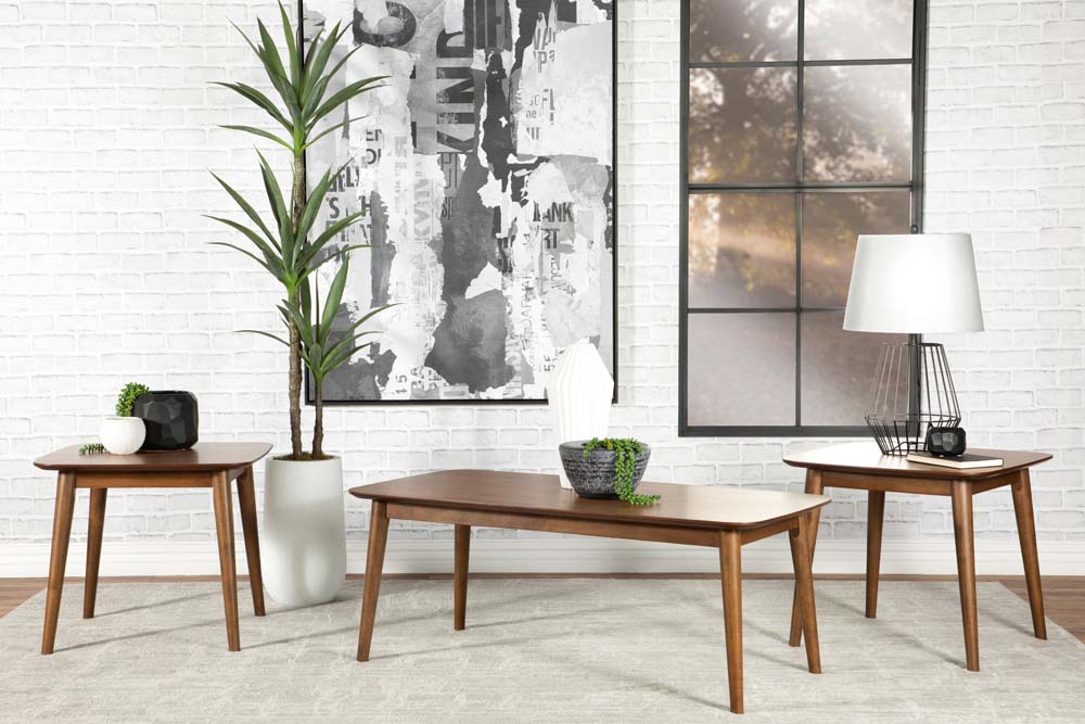 Radley Natural Walnut Table Set by Coaster
