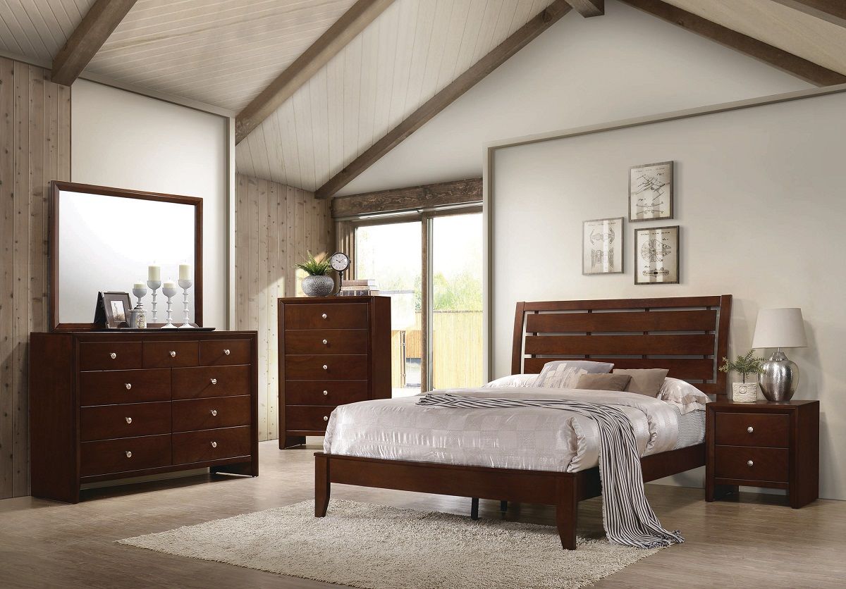 Full Serenity Rich Merlot Bed Frame by Coaster