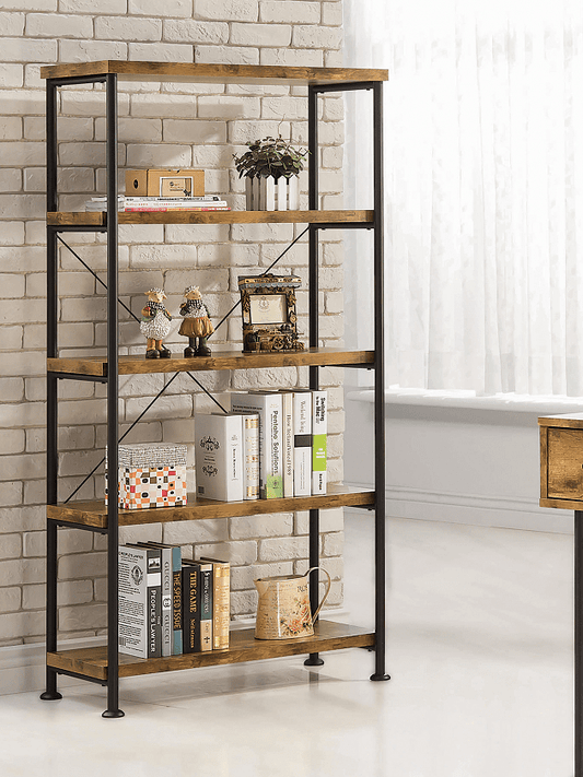 Analiese Antique Nutmeg Bookcase by Coaster
