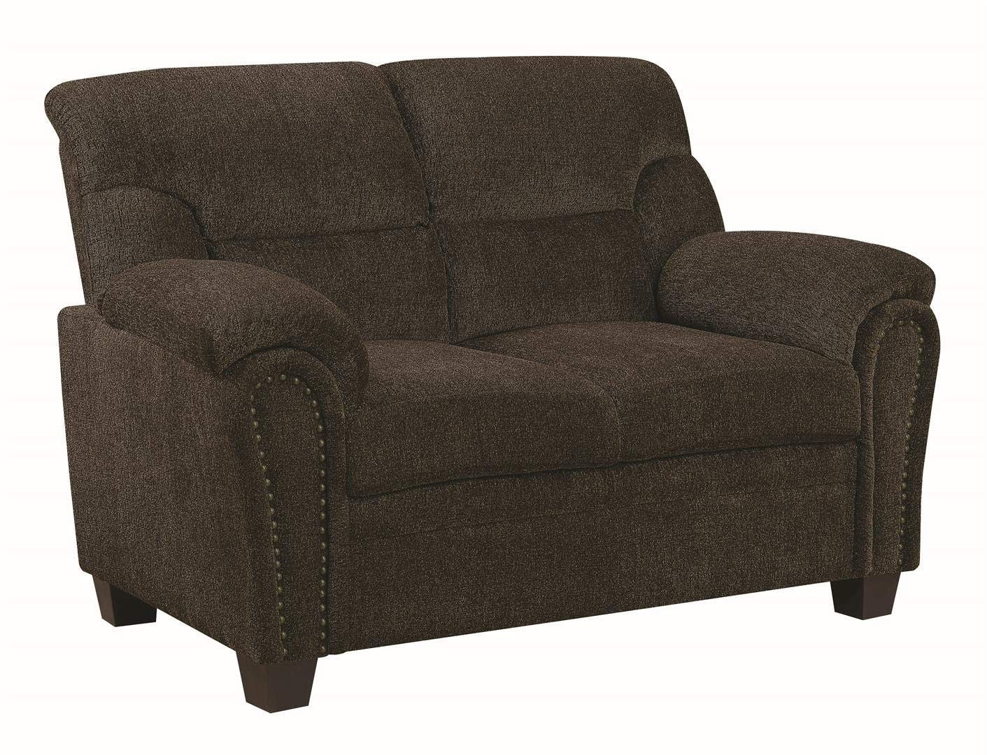 Clementine Brown Sofa and Love Seat by Coaster