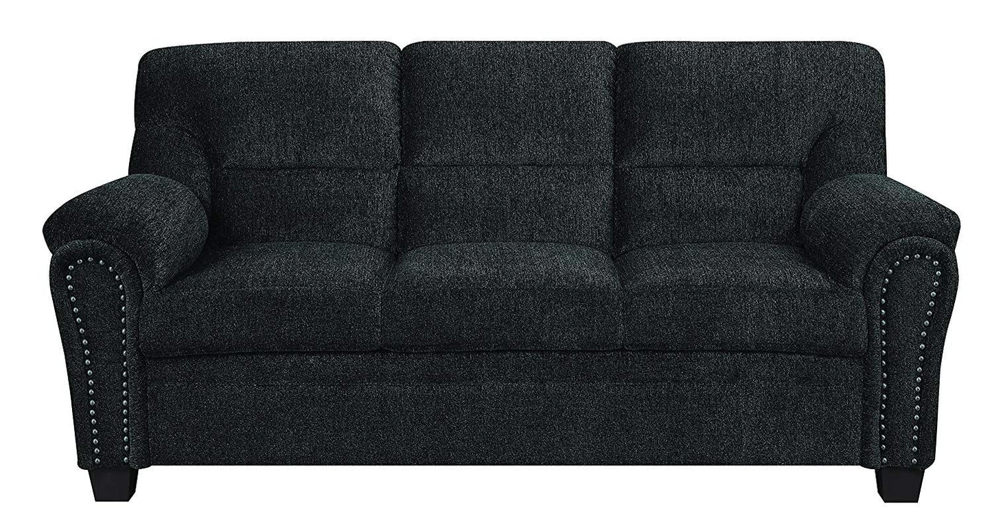Clementine Graphite Sofa and Love Seat by Coaster