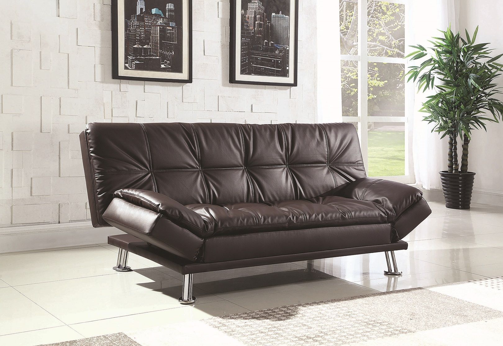Hoopvol koepel vijandigheid Dilleston Dark Brown Sofa Bed by Coaster – Dallas Furniture Online
