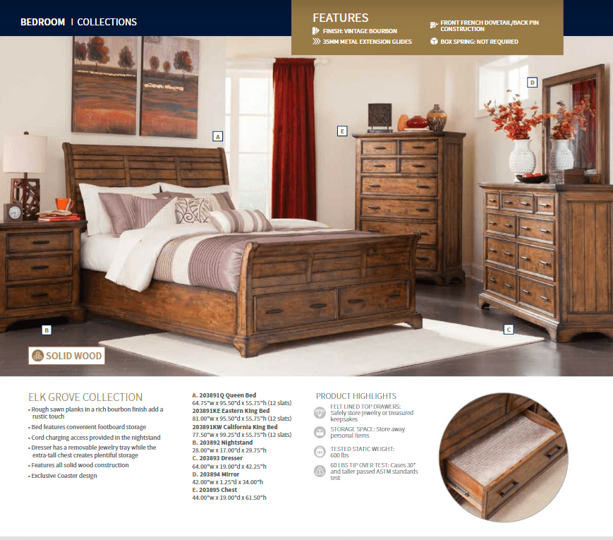 Elk Grove Nightstand by Coaster