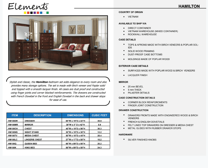Hamilton Dresser by Elements