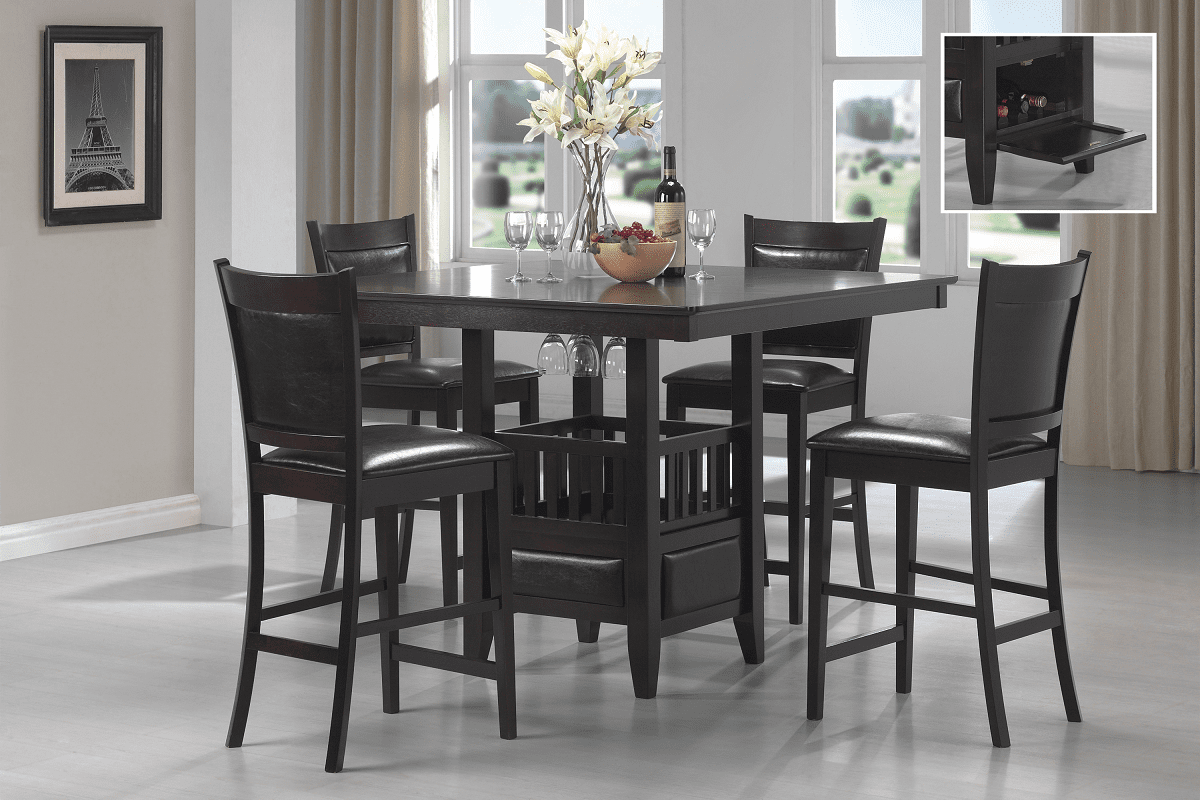 Coaster counter discount height dining set