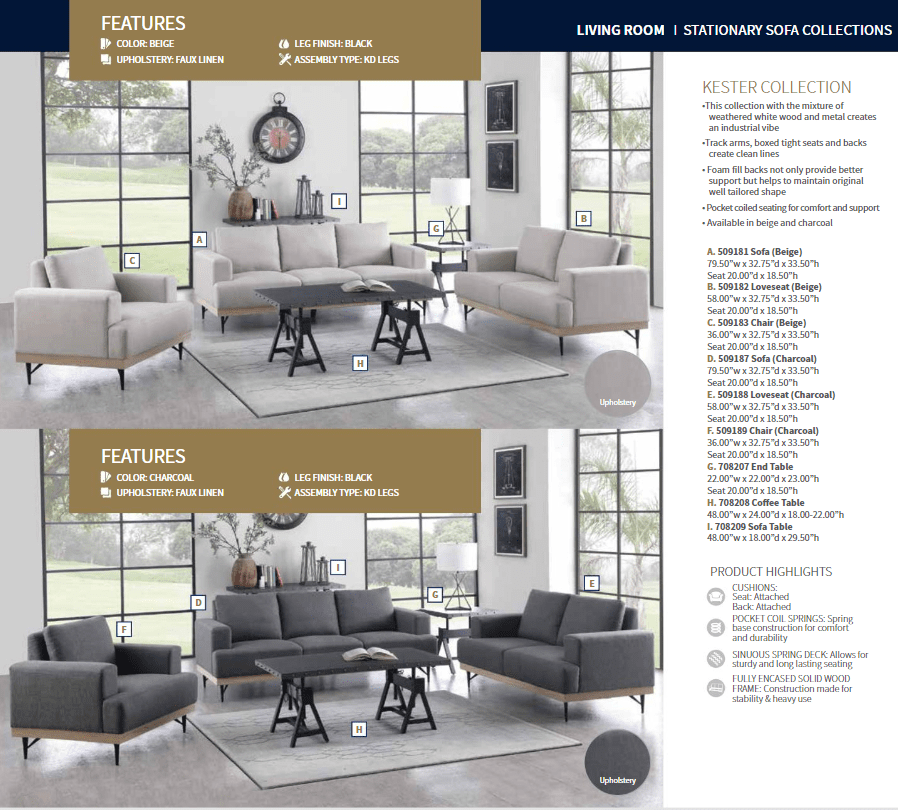 Kester Sofa by Coaster
