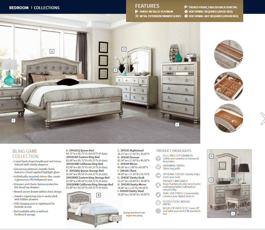 King Bling Game Bed Frame by Coaster