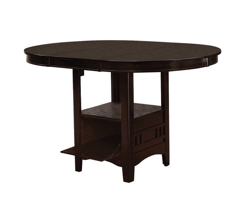 Lavon Espresso/Black Counter Height Set (table and 4 chairs) by Coaster