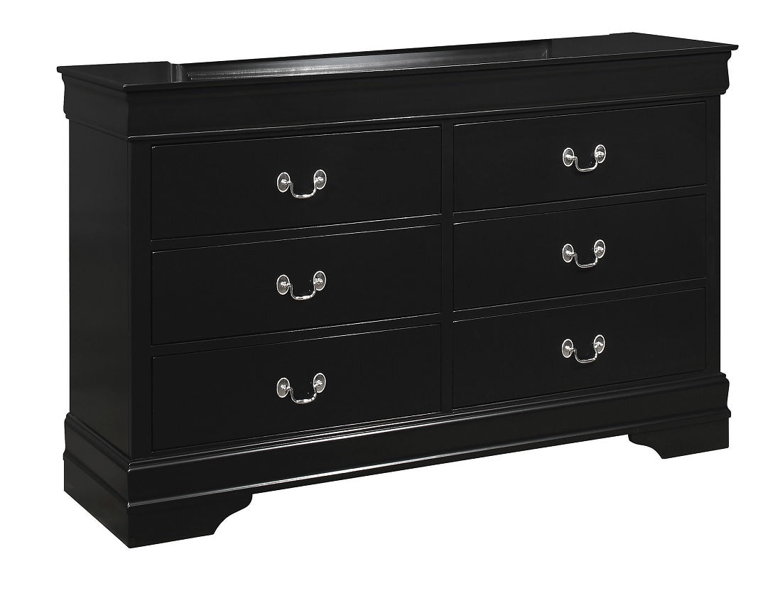 Louis Philippe Black Dresser by Coaster