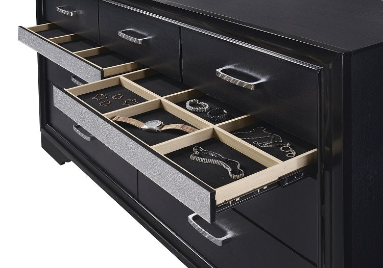 Miranda Black Dresser by Coaster