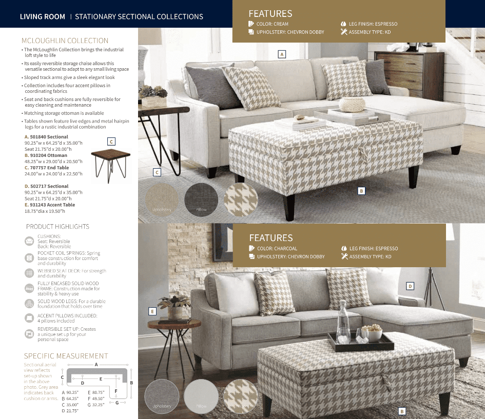 McLoughlin Sectional by Coaster