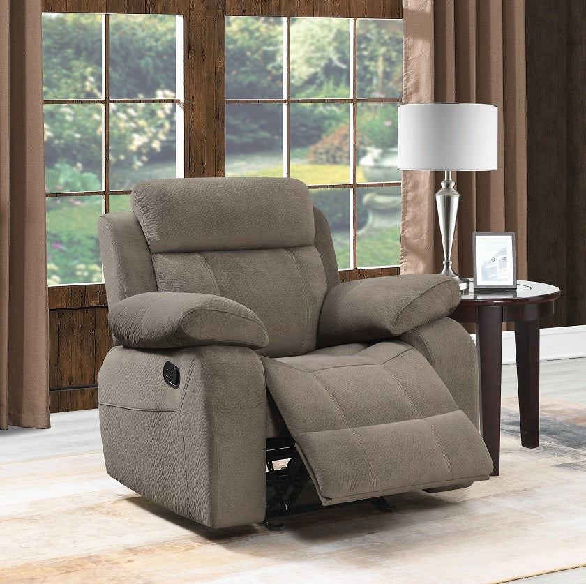 Myleene Mocha Glider Recliner by Coaster