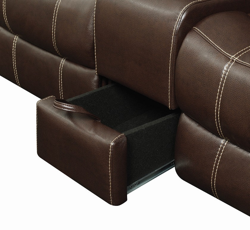 MyLeene Reclining Glider Love Seat by Coaster