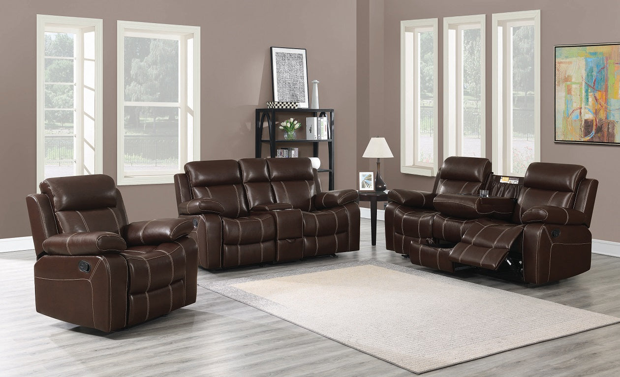 MyLeene Reclining Glider Love Seat by Coaster