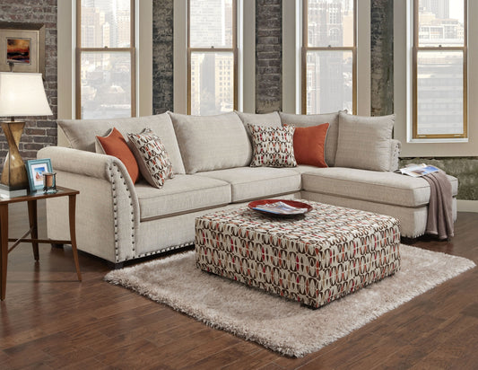 Patton Beige Sectional by Washington Furniture