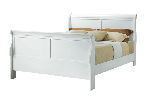 Full Louis Philippe White Bed Frame by Coaster