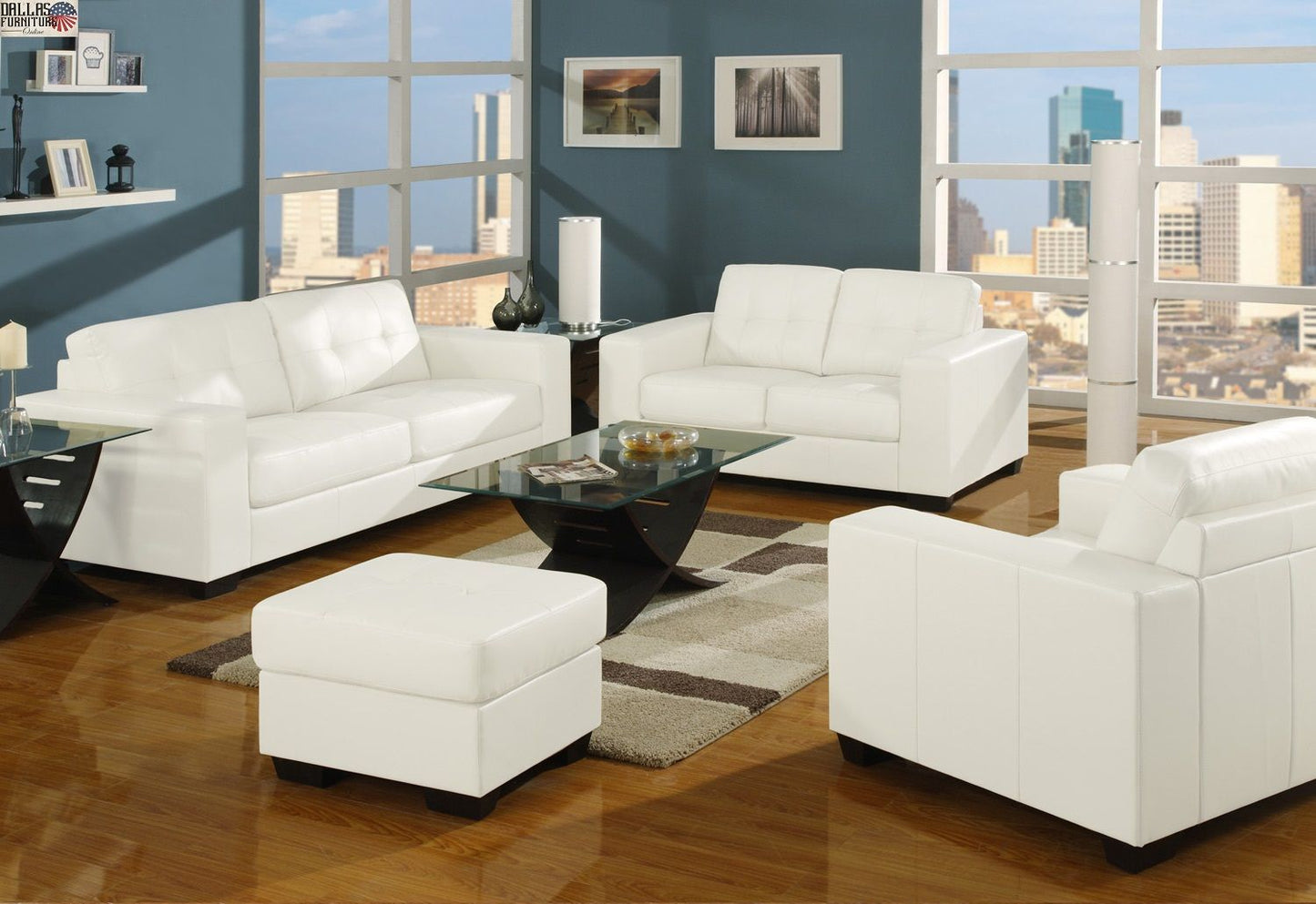 Sedona White Sofa and Love Seat by Generation Trade
