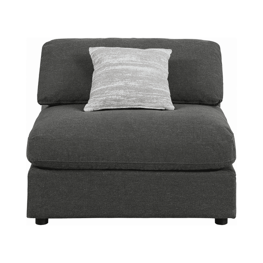 Serene Charcoal Modular Armless Chair by Coaster
