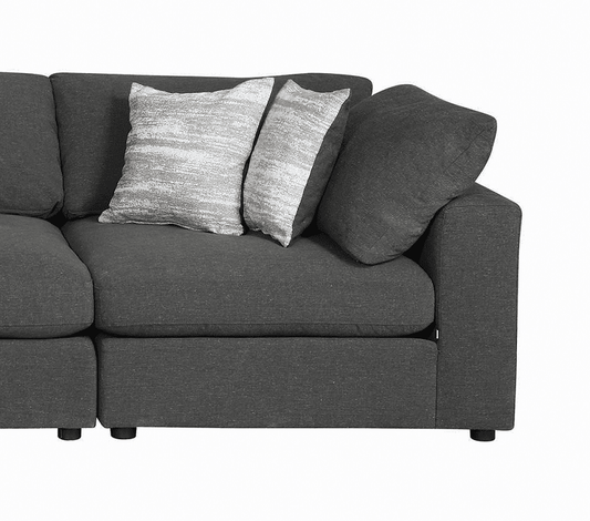 Serene Charcoal Modular Corner Chair by Coaster