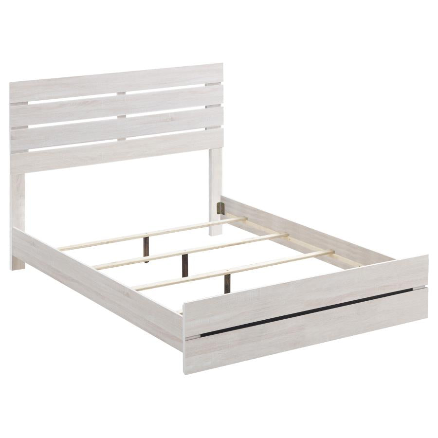 King Brantford Coastal White Bed Frame by Coaster