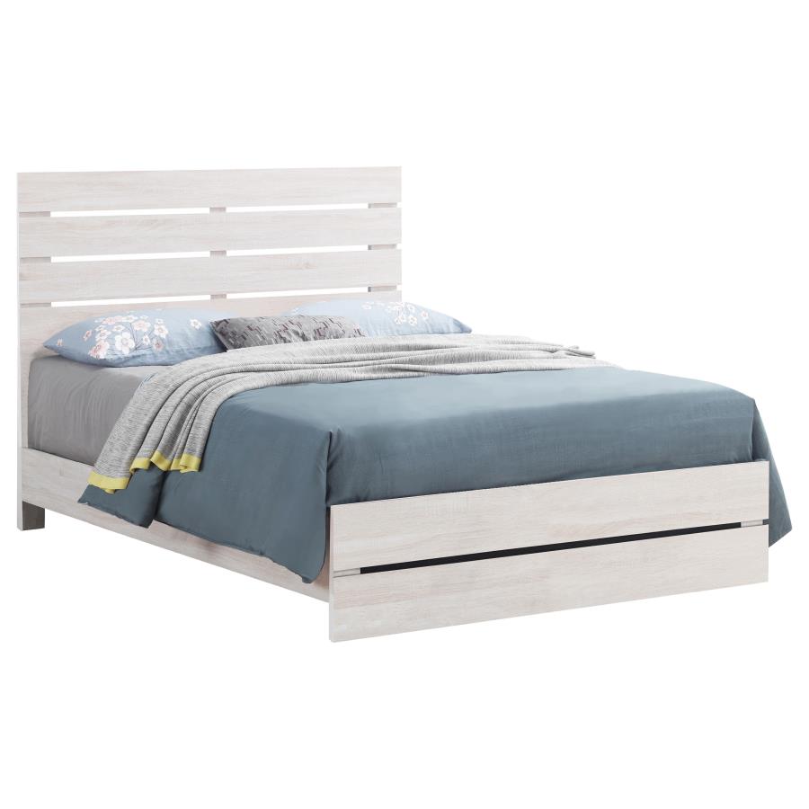 King Brantford Coastal White Bed Frame by Coaster