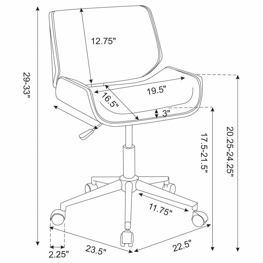 Addington Ecru Office Chair by Coaster