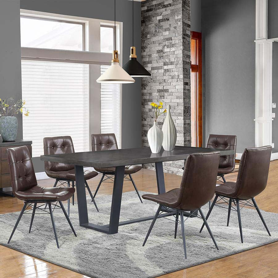 Aiken Brown Dining Chairs (includes 4 chairs) by Coaster