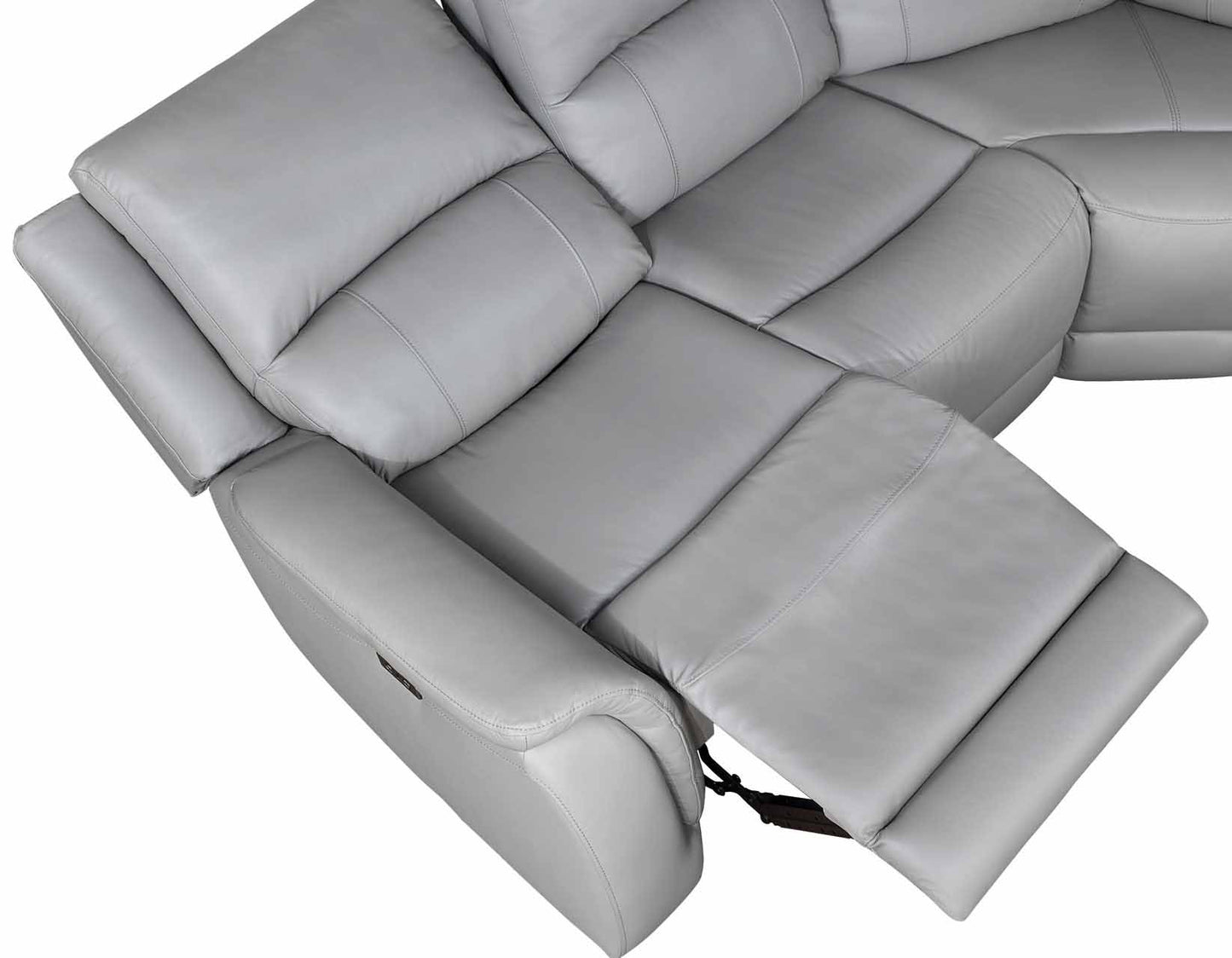 Alexandria Stone Powered Reclining Sectional by Steve Silver