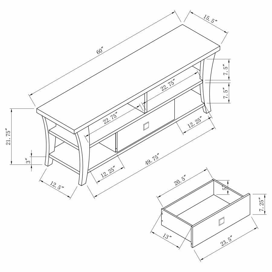 Anita TV Console by Coaster