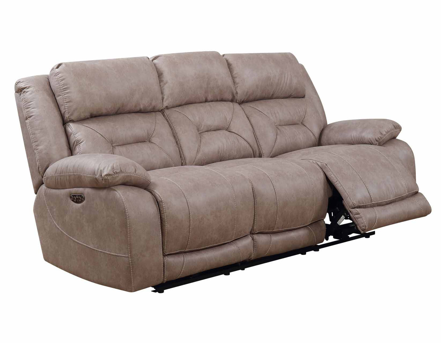 Aria Desert Sand Dual-Power Reclining Sofa by Steve Silver