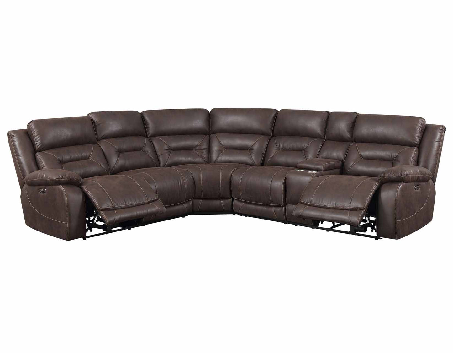 Aria Saddle Dual-Power Reclining Sectional by Steve Silver