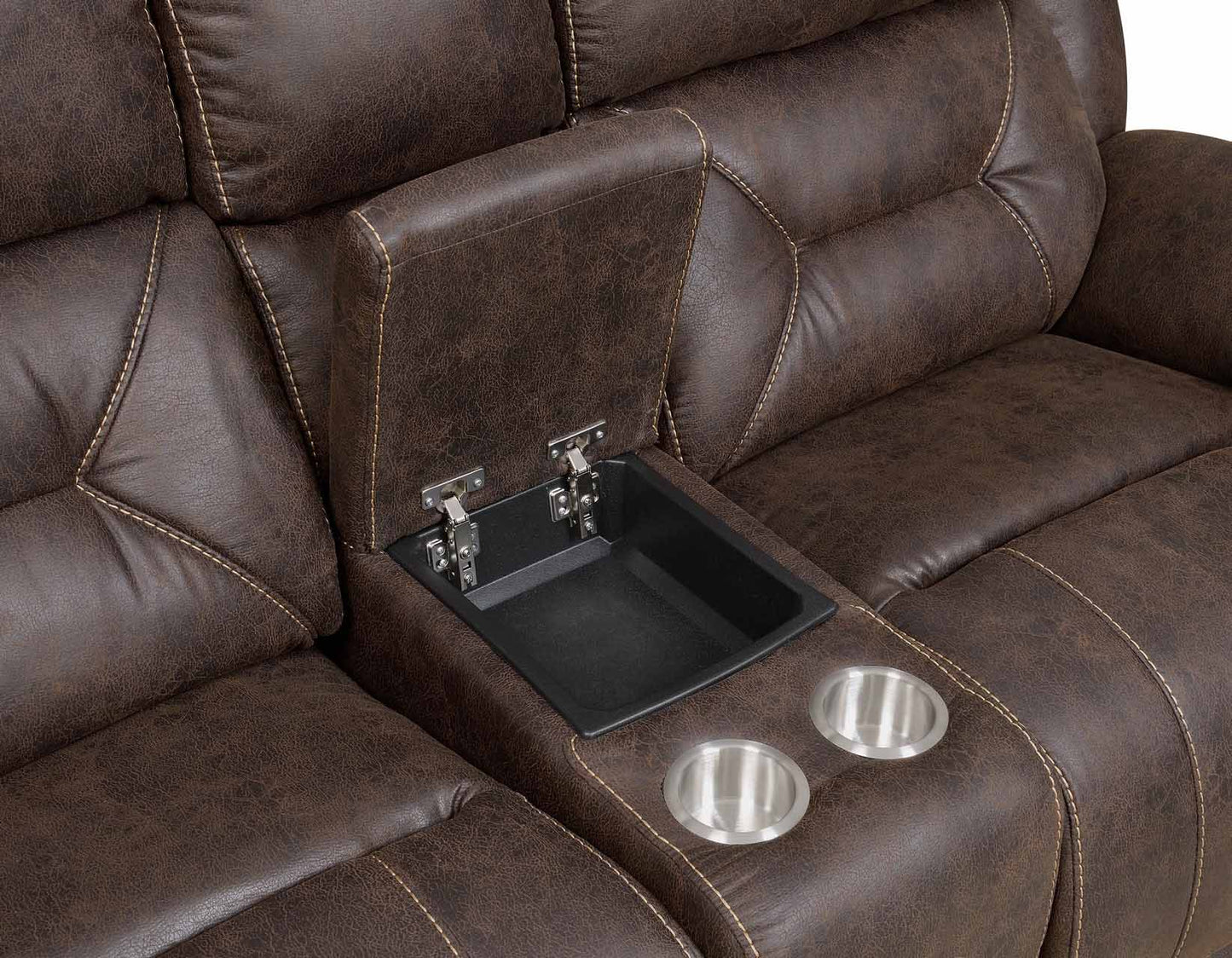 Aria Saddle Dual-Power Reclining Sectional by Steve Silver