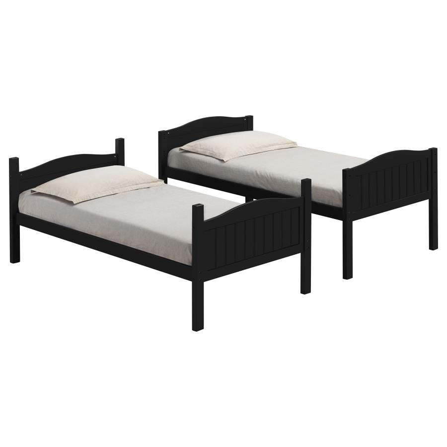 Arlo Black Twin/Twin Bunk Bed by Coaster