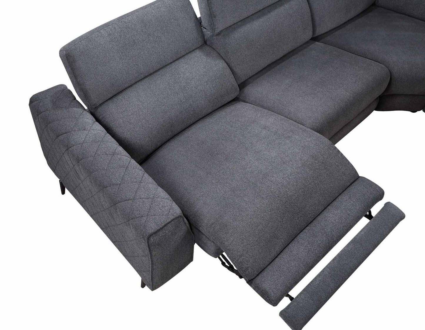 Assisi Modular Dual-Power Armless Recliner by Steve Silver