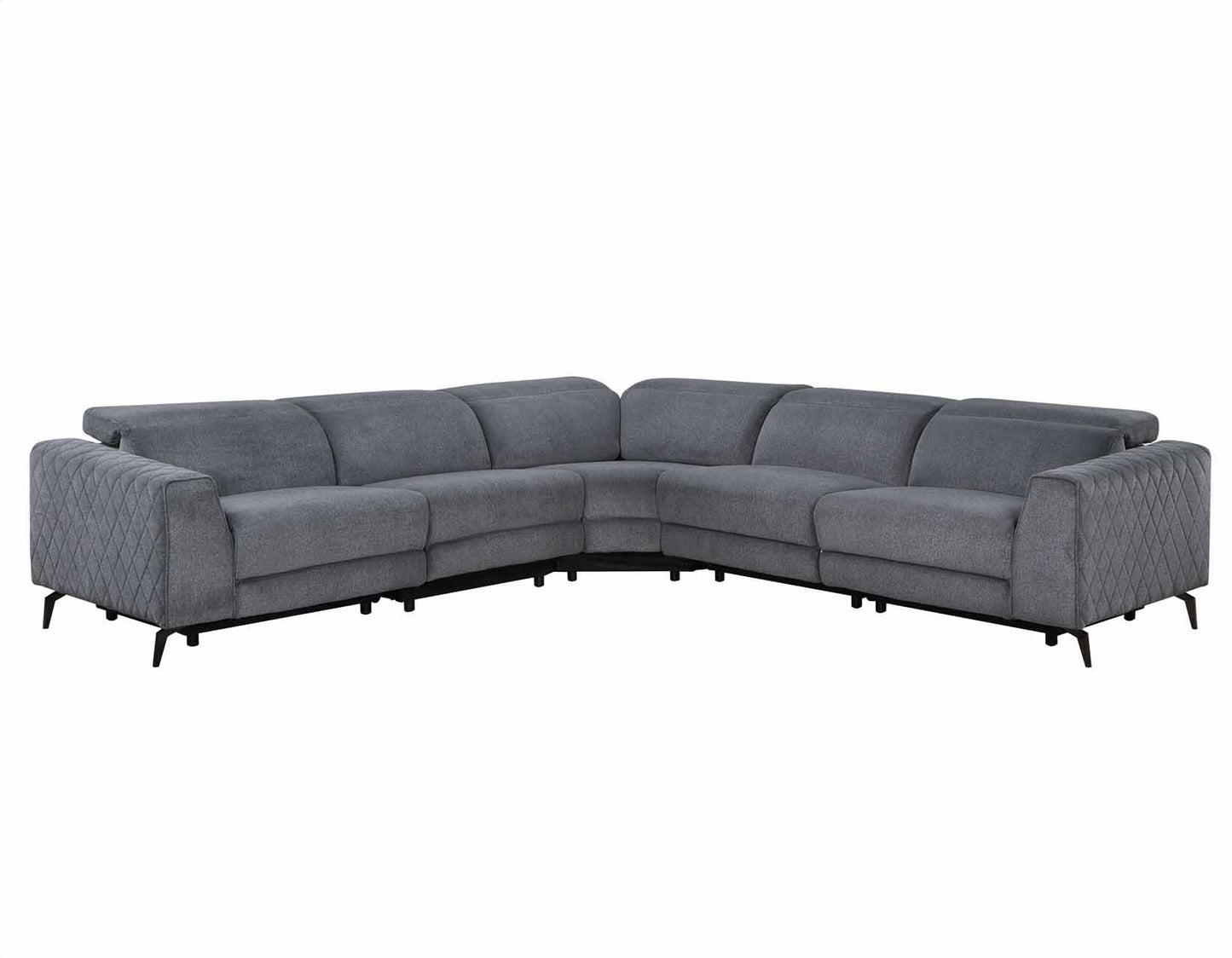 Assisi 5-piece Modular Dual-Power Reclining Sectional by Steve Silver