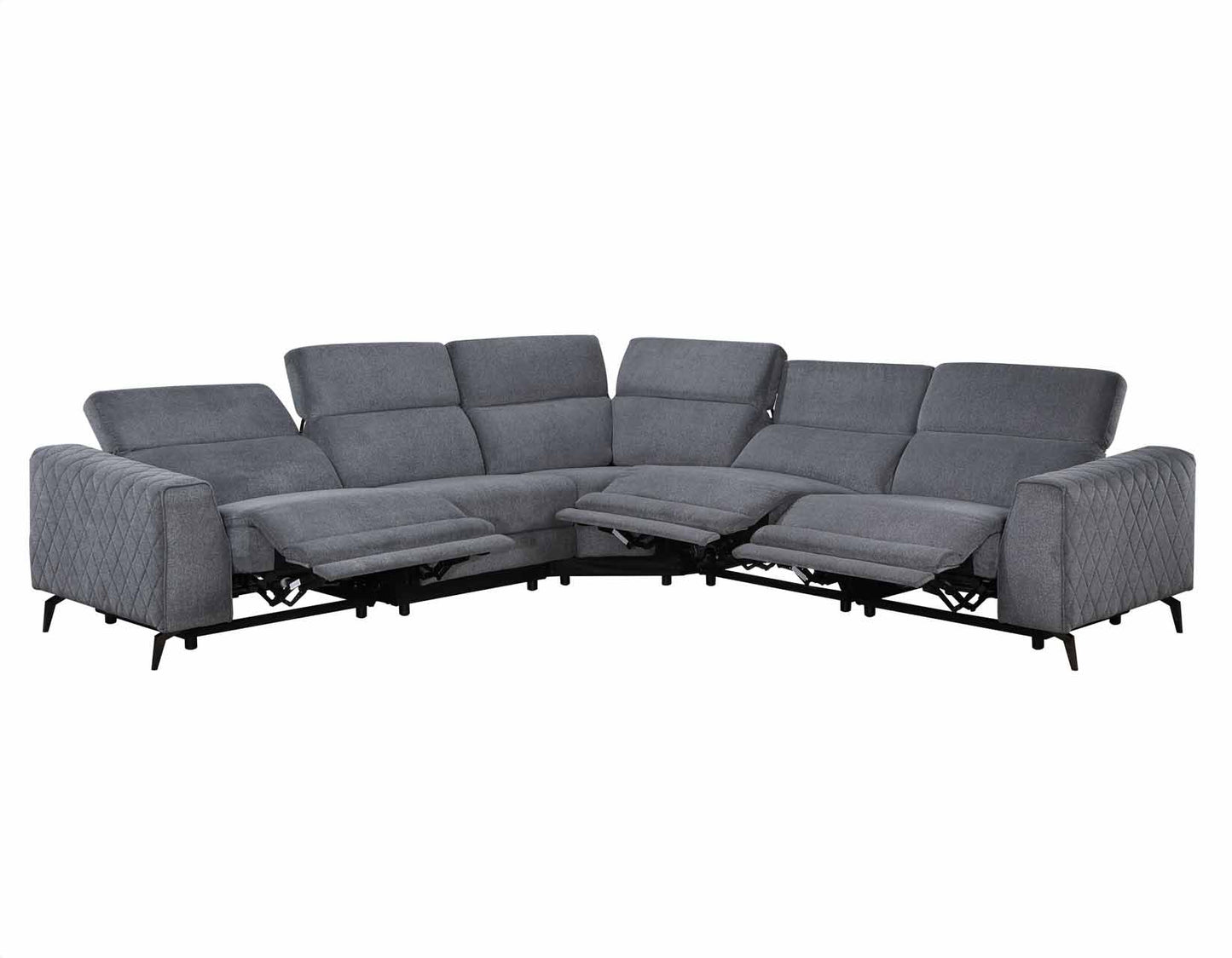 Assisi 5-piece Modular Dual-Power Reclining Sectional by Steve Silver