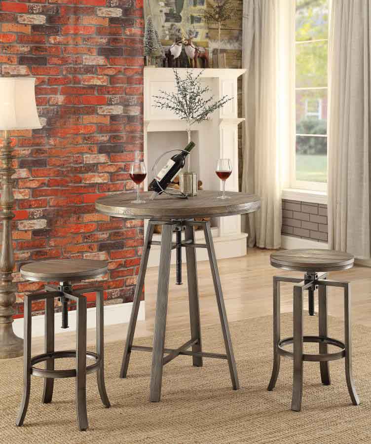 Bartlett Adjustable (35"-42") Bar Table by Coaster