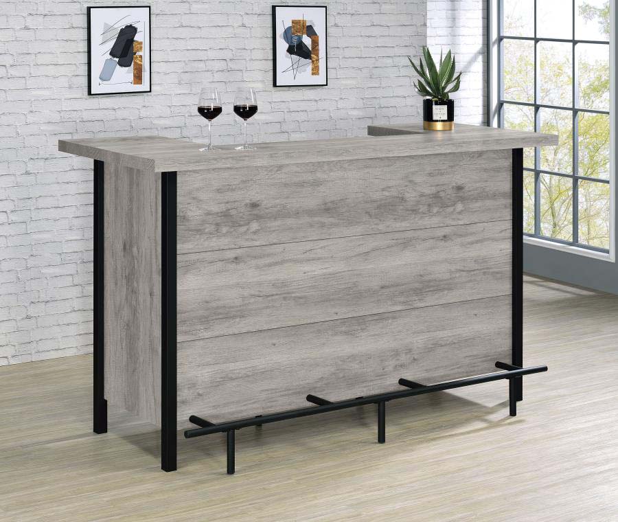 Bellemore Grey Driftwood Bar Unit by Coaster