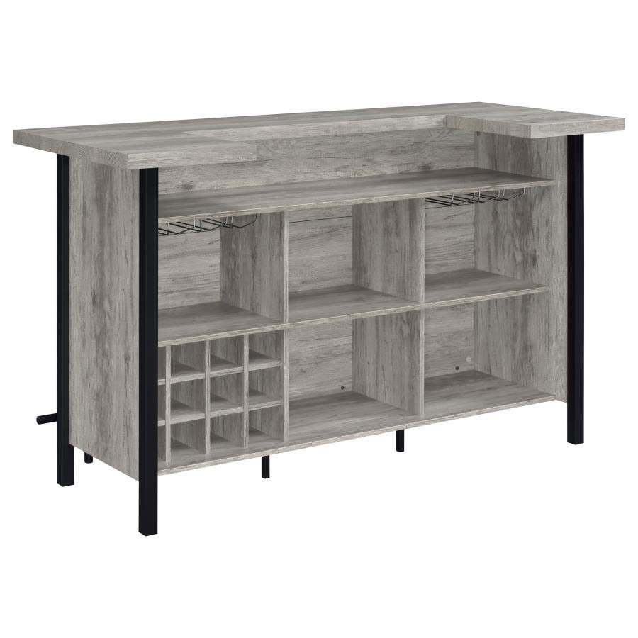 Bellemore Grey Driftwood Bar Unit by Coaster