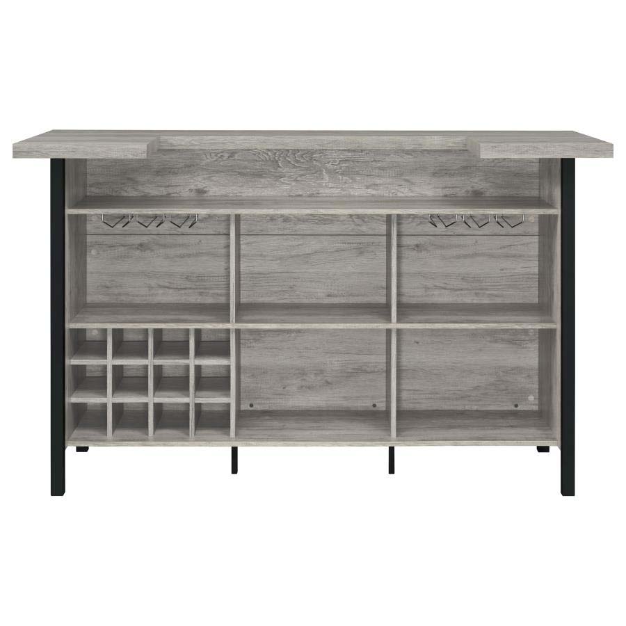 Bellemore Grey Driftwood Bar Unit by Coaster