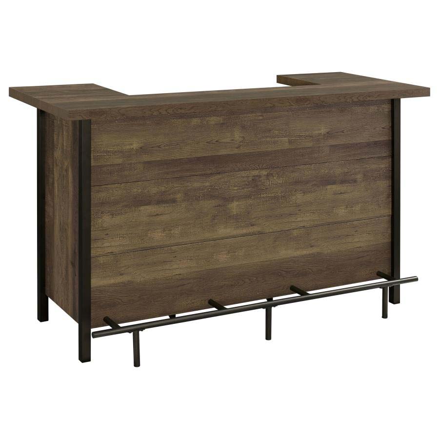 Bellemore Rustic Oak Bar Unit by Coaster