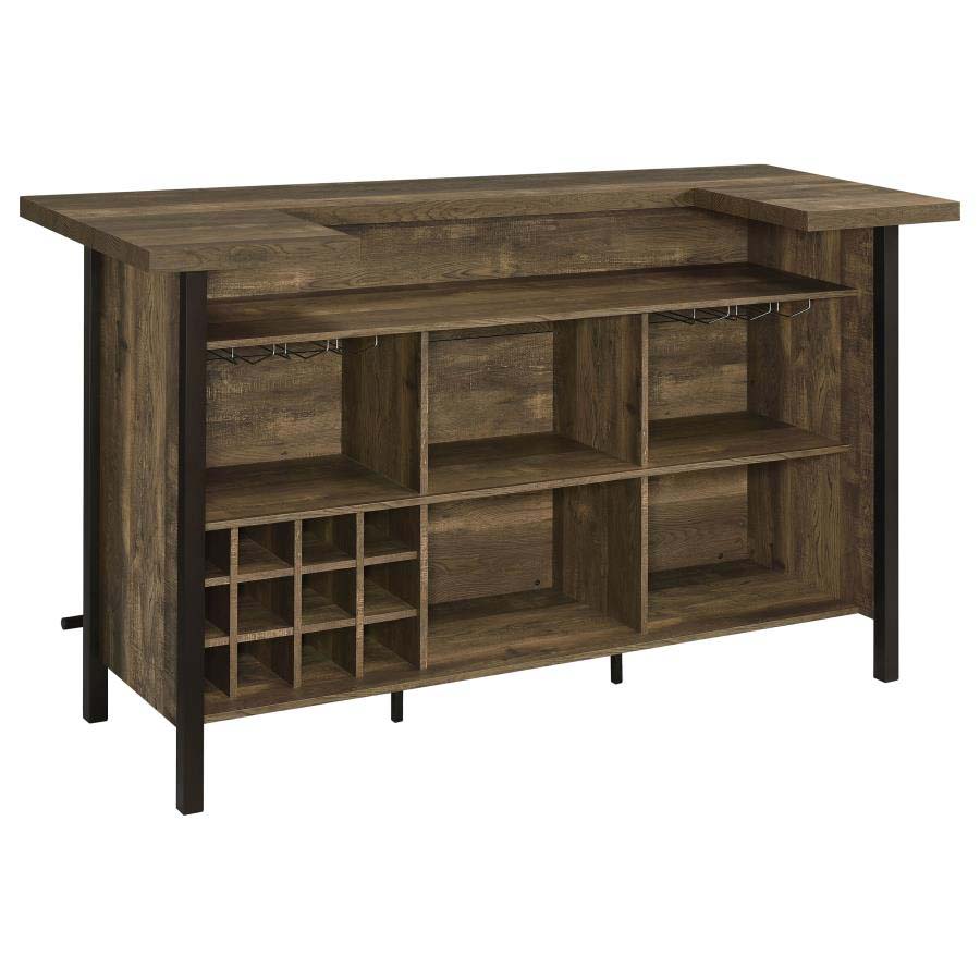 Bellemore Rustic Oak Bar Unit by Coaster